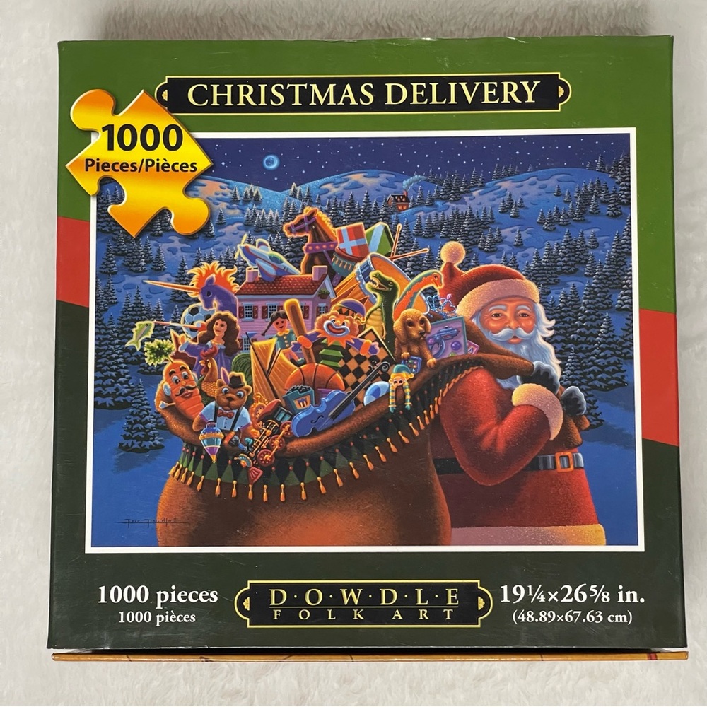 Dowdle Folk Art 1000 Piece Christmas Delivery Jigsaw Puzzle